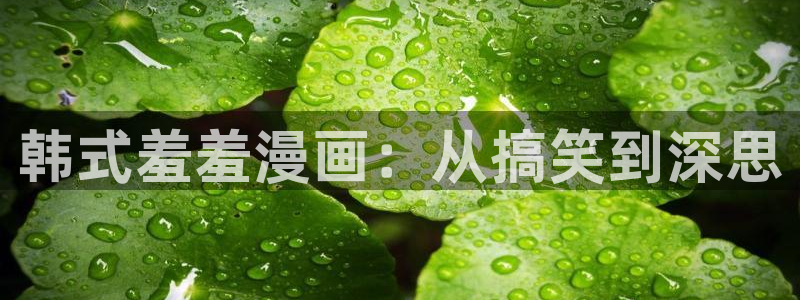 colamanage漫画：韩式羞羞漫画：从搞笑到深思